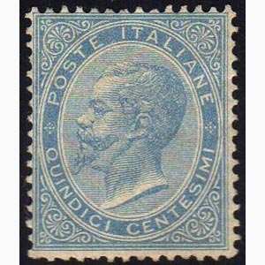 1863 - 15 cent. De La Rue (L18), discreta ... 