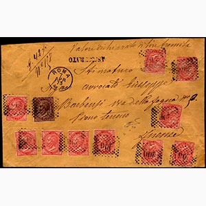1873 - 40 cent. De La Rue, 10 esemplari, ... 