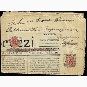 1905 - 2 cent. Floreale, bordo di foglio con ... 