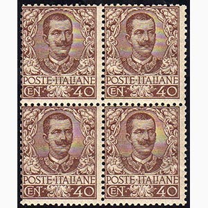 1901 - 40 cent. Floreale (74), freschissimo ... 