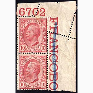 1906 - 10 cent. Leoni, varietà di ... 