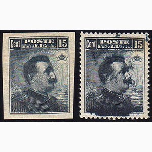 1911 - 15 cent. Michetti, III tipo (96) due ... 