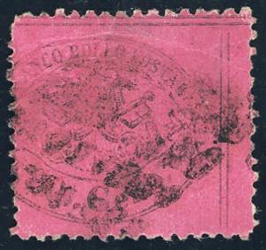 1870 - 80 cent. rosa carminato Fragolone ... 