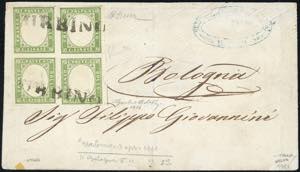 1861 - 5 cent. verde oliva chiaro (13Ca), ... 