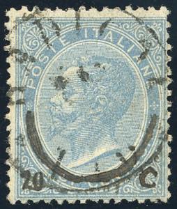 1865 - 20 su 15 cent., falso dellepoca con ... 