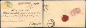 1863 - 2 soldi giallo, 3 soldi verde, ... 