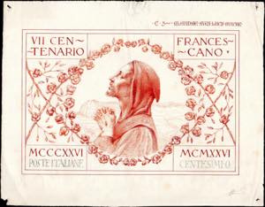1926 - San Francesco, disegno a china e ... 