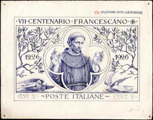 1926 - San Francesco, disegno a china e ... 