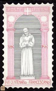 1926 - San Francesco, disegno a tempera e ... 
