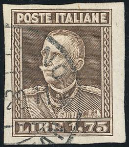 1927 - 1,75 lire Parmeggiani, non dentellato ... 