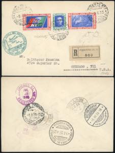 1933 - 5,25 + 19,75 lire Trittico I-ROVI ... 