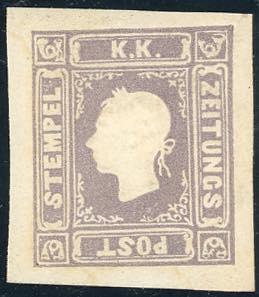 1859 - 1,05 soldi lilla grigio (9), nuovo, ... 