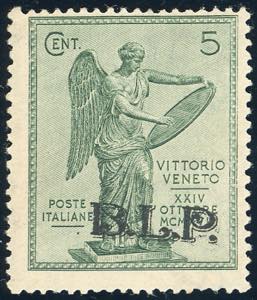 1922 - 5 cent. Vittoria, soprastampato ... 