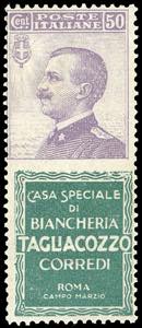 1924 - 50 cent. Tagliacozzo (17), nuovo, ... 