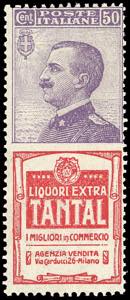 1924 - 50 cent. Tantal (18), gomma originale ... 
