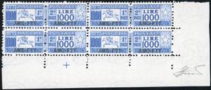 PACCHI POSTALI 1954 - 1.000 lire Cavallino ... 