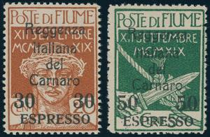 FIUME ESPRESSI 1920 - Soprastampati ... 