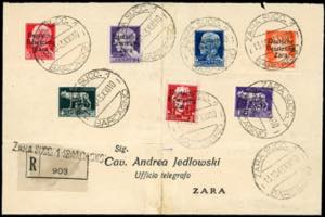 ZARA 1943 - 3,70 lire soprastampato, con ... 