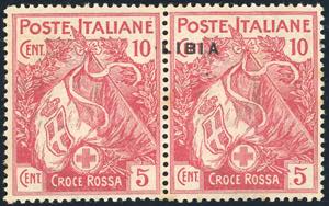 1915 - 10 + 15 cent. Croce Rossa, coppia ... 