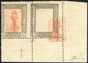 1921 - 15 cent. Pittorica, coppia ... 