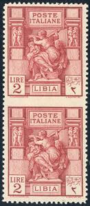 1924 - 2 lire Sibilla Libica, dent. 14, ... 
