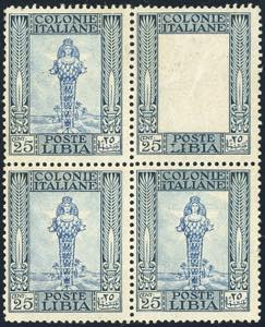 1924 - 25 cent. Pittorica, blocco di ... 