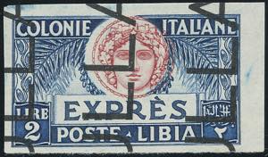ESPRESSI 1923 - 2 lire, non dentellato (8a), ... 