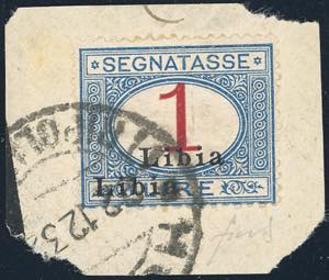 SEGNATASSE 1915 - 1 lira, doppia soprastampa ... 