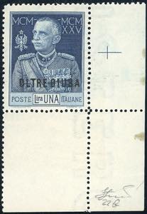 1925 -1 lira Giubileo, dent. 13 1/2, ... 