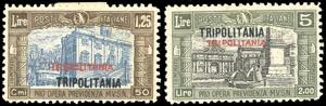 1929 - 1,25 lire + 50 cent., 5 lire + 2 lire ... 