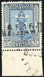 FEZZAN 1943 - 12 fr. su 25 cent. ... 