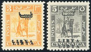 LIBIA REGNO INDIPENDENTE 1951 - 3 m., 5 m. ... 