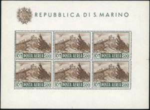1951 - 500 lire Veduta, foglietto (12), ... 