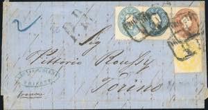 AUSTRIA 1862 - 2 kr. giallo, 10 kr. Rosso ... 