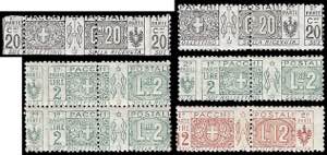 1914 - 20 cent., due esemplari, 2 lire, ... 