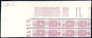 1921 - 10 lire lilla nodo di Savoia, non ... 