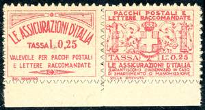 1926 - 25 cent. Assicurazioni dItalia (2), ... 