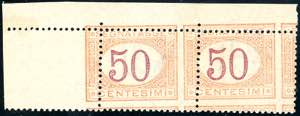 1890 - 50 cent. arancio e carminio (25), ... 