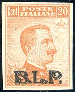 1922 - 20 cent., soprastampa BLP  del II ... 