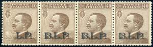 1922 - 40 cent., soprastampa nera del II ... 