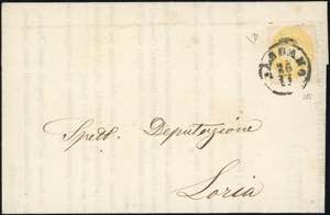 1865 - 2 soldi giallo, dent. 14 (36), ... 