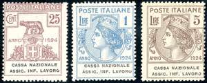 CASSA NAZIONALE ASSIC. INF. LAVORO 1924 - 25 ... 