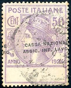CASSA NAZIONALE ASSIC. INF. LAVORO 1924 - 50 ... 