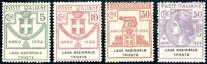 LEGA NAZIONALE TRIESTE 1924 - Serie completa ... 