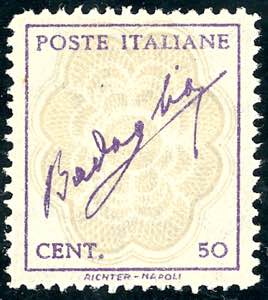 1944 - 50 cent. violetto e grigio bruno ... 