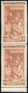 1950 - 100 lire Lavoro, non dentellato ... 