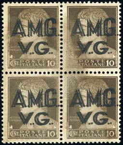 1945 - 10 cent. Imperiale (1), blocco di ... 