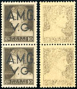 1945 - 10 cent. Imperiale (2), decalco del ... 