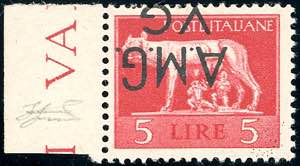 1945 - 10 lire Imperiale, soprastampa ... 