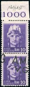 1945 - 10  lire Imperiale, coppia verticale ... 